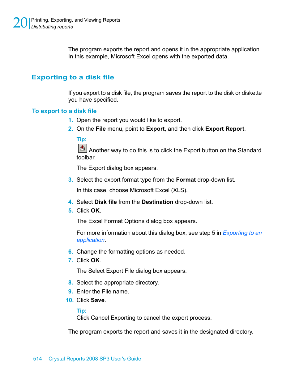 Exporting to a disk file, To export to a disk file | HP Intelligent Management Center Standard Software Platform User Manual | Page 514 / 814