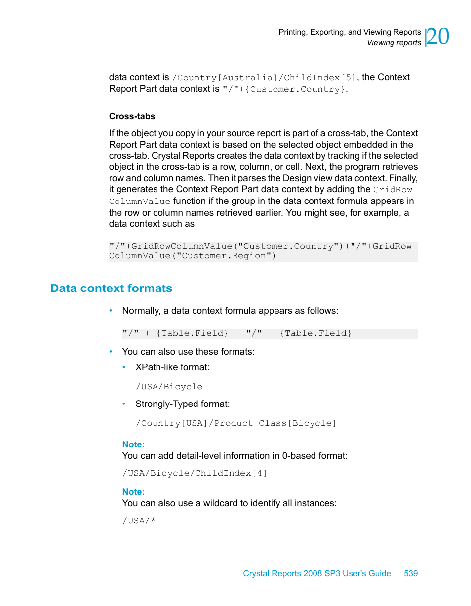 Data context formats | HP Intelligent Management Center Standard Software Platform User Manual | Page 539 / 814