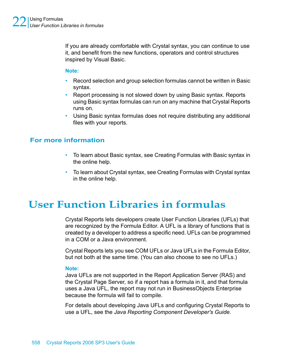 For more information, User function libraries in formulas | HP Intelligent Management Center Standard Software Platform User Manual | Page 558 / 814