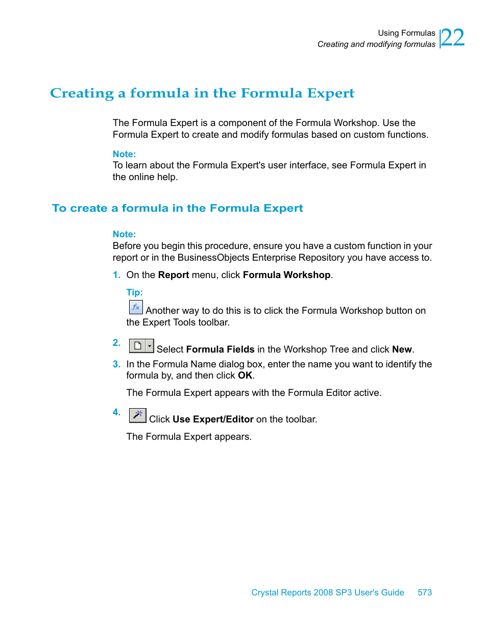 Creating a formula in the formula expert, To create a formula in the formula expert, Creating | A formula in the formula expert | HP Intelligent Management Center Standard Software Platform User Manual | Page 573 / 814