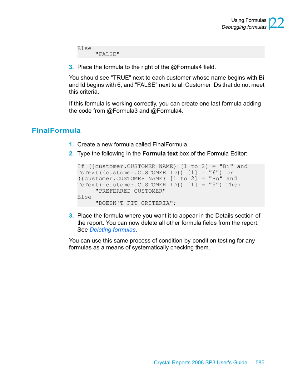 Finalformula | HP Intelligent Management Center Standard Software Platform User Manual | Page 585 / 814