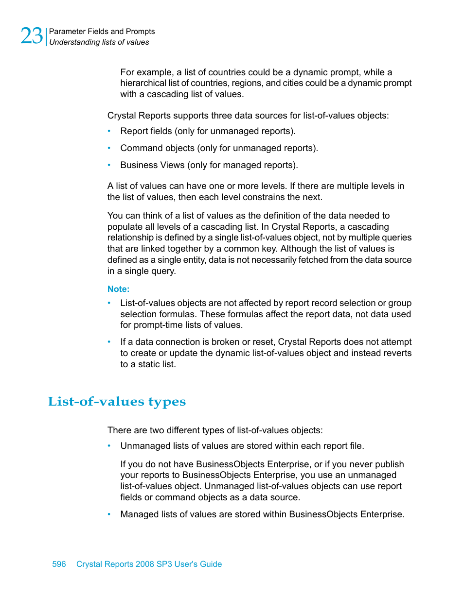 List-of-values types | HP Intelligent Management Center Standard Software Platform User Manual | Page 596 / 814