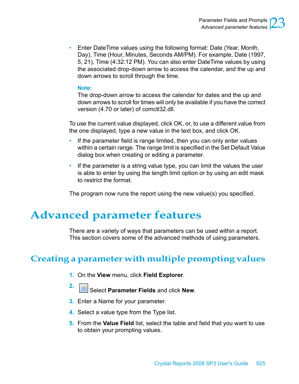 Advanced parameter features | HP Intelligent Management Center Standard Software Platform User Manual | Page 625 / 814