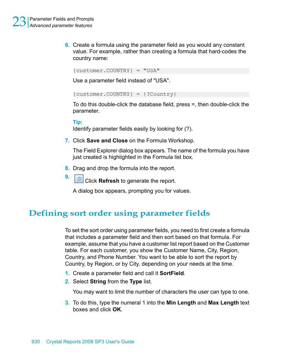 Defining sort order using parameter fields | HP Intelligent Management Center Standard Software Platform User Manual | Page 630 / 814