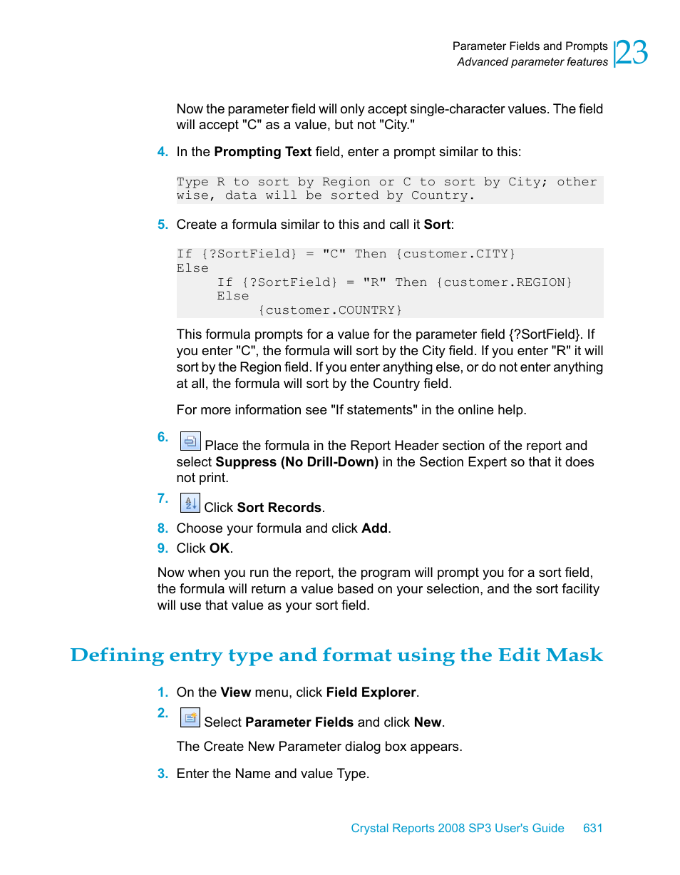 Defining entry type and format using the edit mask | HP Intelligent Management Center Standard Software Platform User Manual | Page 631 / 814