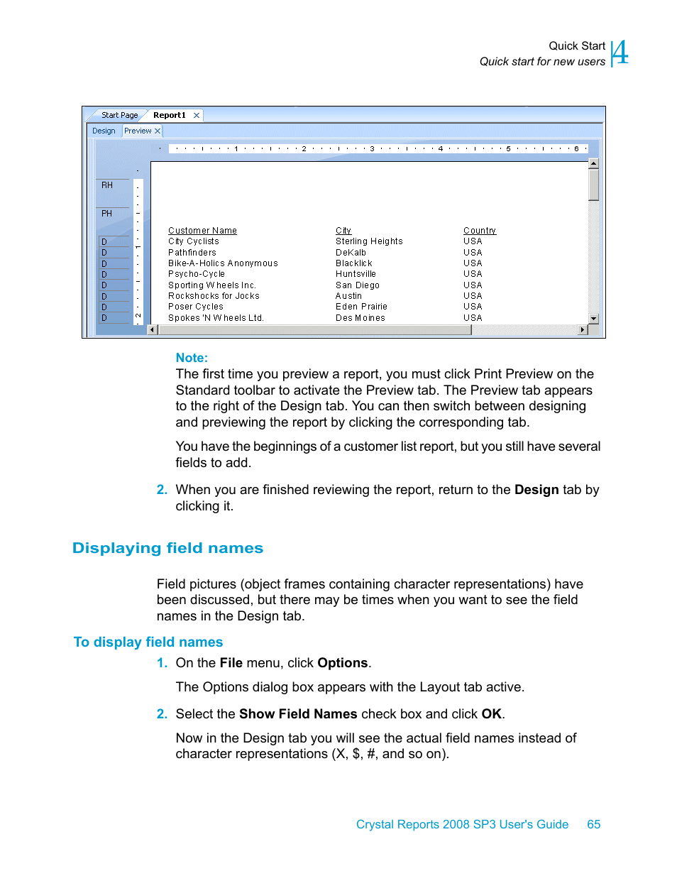 Displaying field names, To display field names | HP Intelligent Management Center Standard Software Platform User Manual | Page 65 / 814