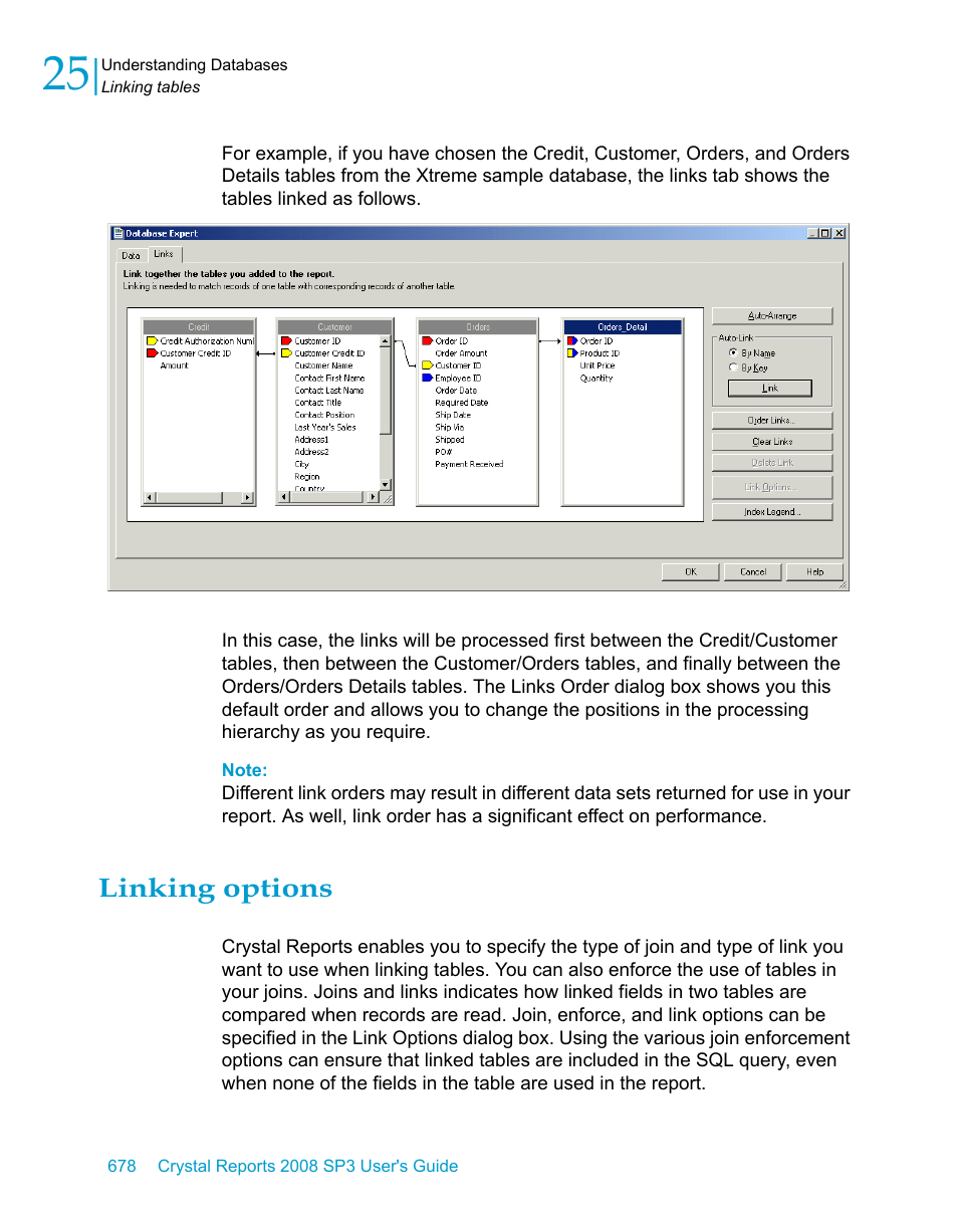 Linking options | HP Intelligent Management Center Standard Software Platform User Manual | Page 678 / 814