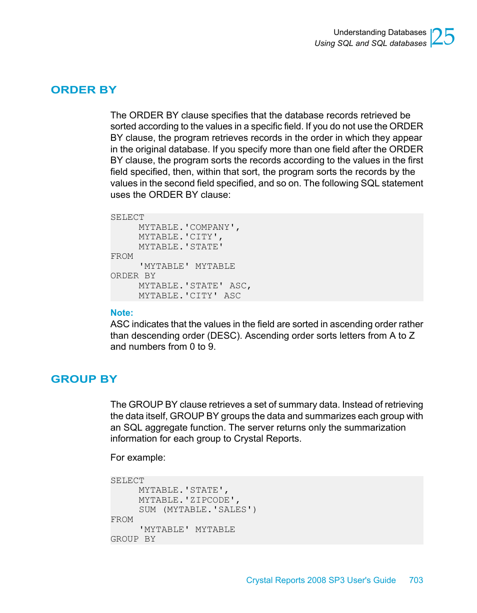 Order by, Group by | HP Intelligent Management Center Standard Software Platform User Manual | Page 703 / 814