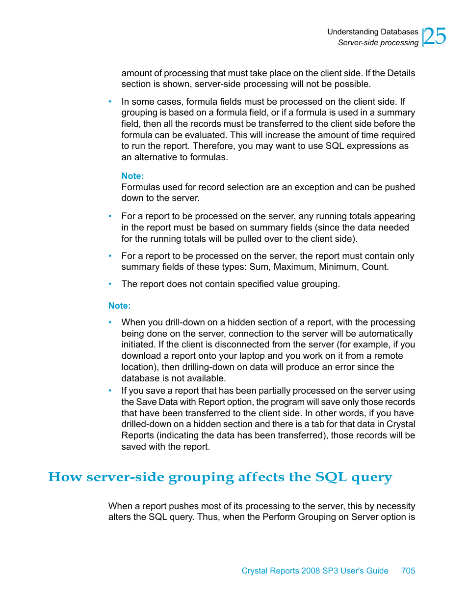 How server-side grouping affects the sql query | HP Intelligent Management Center Standard Software Platform User Manual | Page 705 / 814