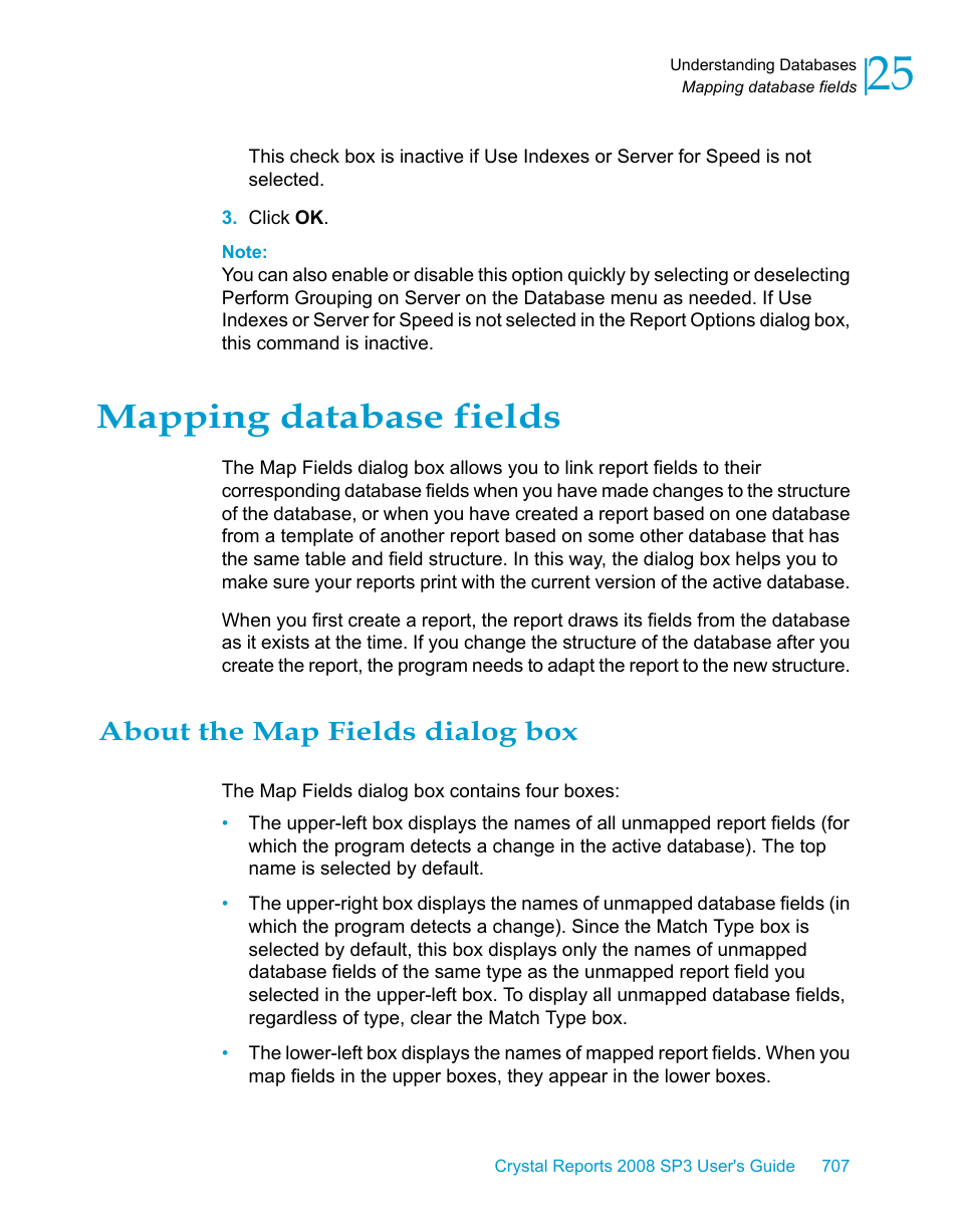 Mapping database fields, About the map fields dialog box | HP Intelligent Management Center Standard Software Platform User Manual | Page 707 / 814