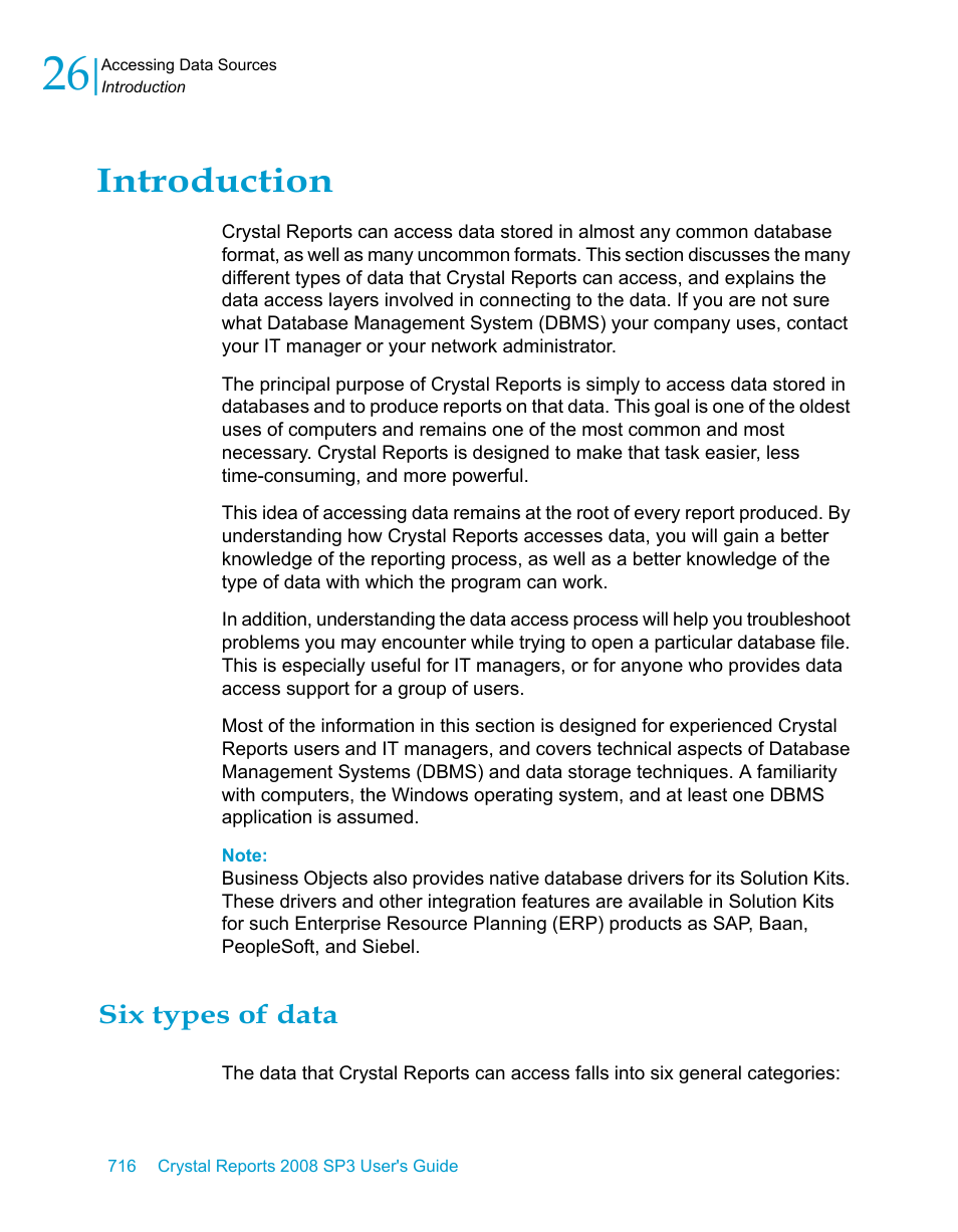 Introduction, Six types of data | HP Intelligent Management Center Standard Software Platform User Manual | Page 716 / 814