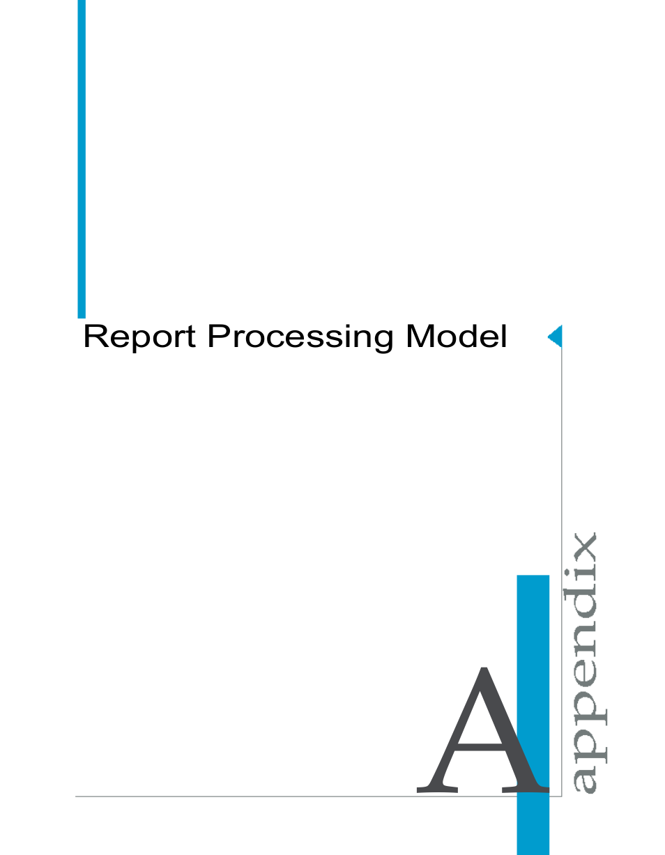 Report processing model, Appendix a | HP Intelligent Management Center Standard Software Platform User Manual | Page 749 / 814