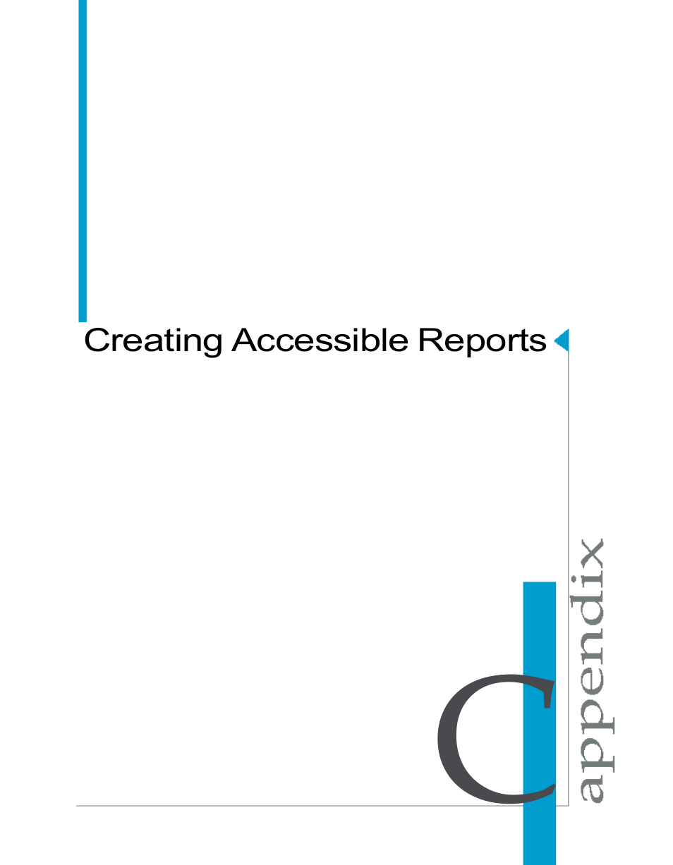 Creating accessible reports, Appendix c | HP Intelligent Management Center Standard Software Platform User Manual | Page 759 / 814