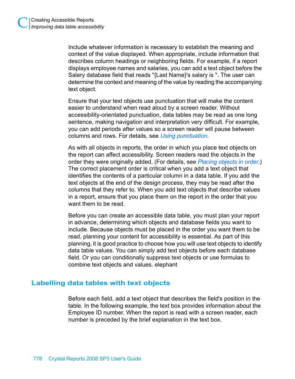 Labelling data tables with text objects | HP Intelligent Management Center Standard Software Platform User Manual | Page 778 / 814