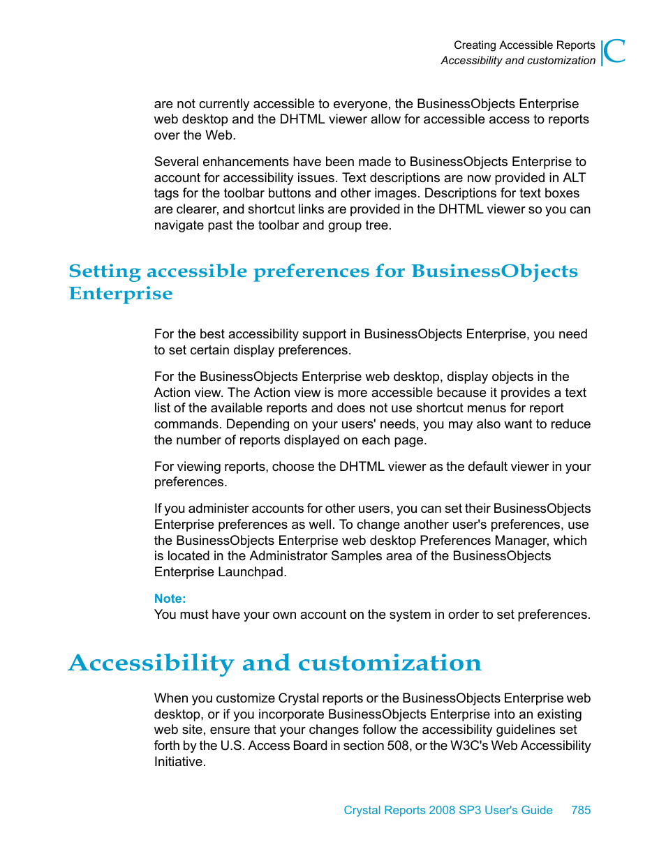 Accessibility and customization | HP Intelligent Management Center Standard Software Platform User Manual | Page 785 / 814