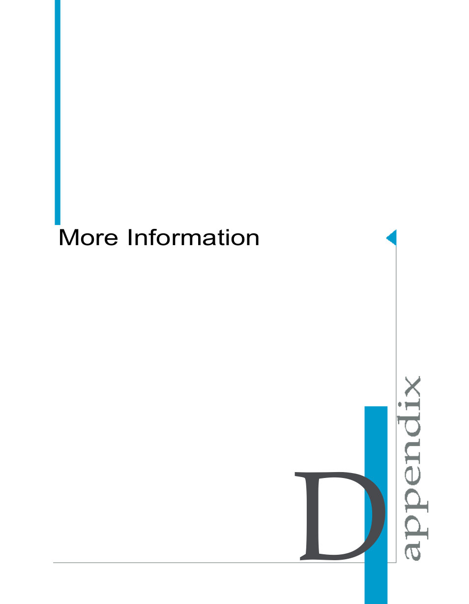 More information, Appendix d | HP Intelligent Management Center Standard Software Platform User Manual | Page 789 / 814