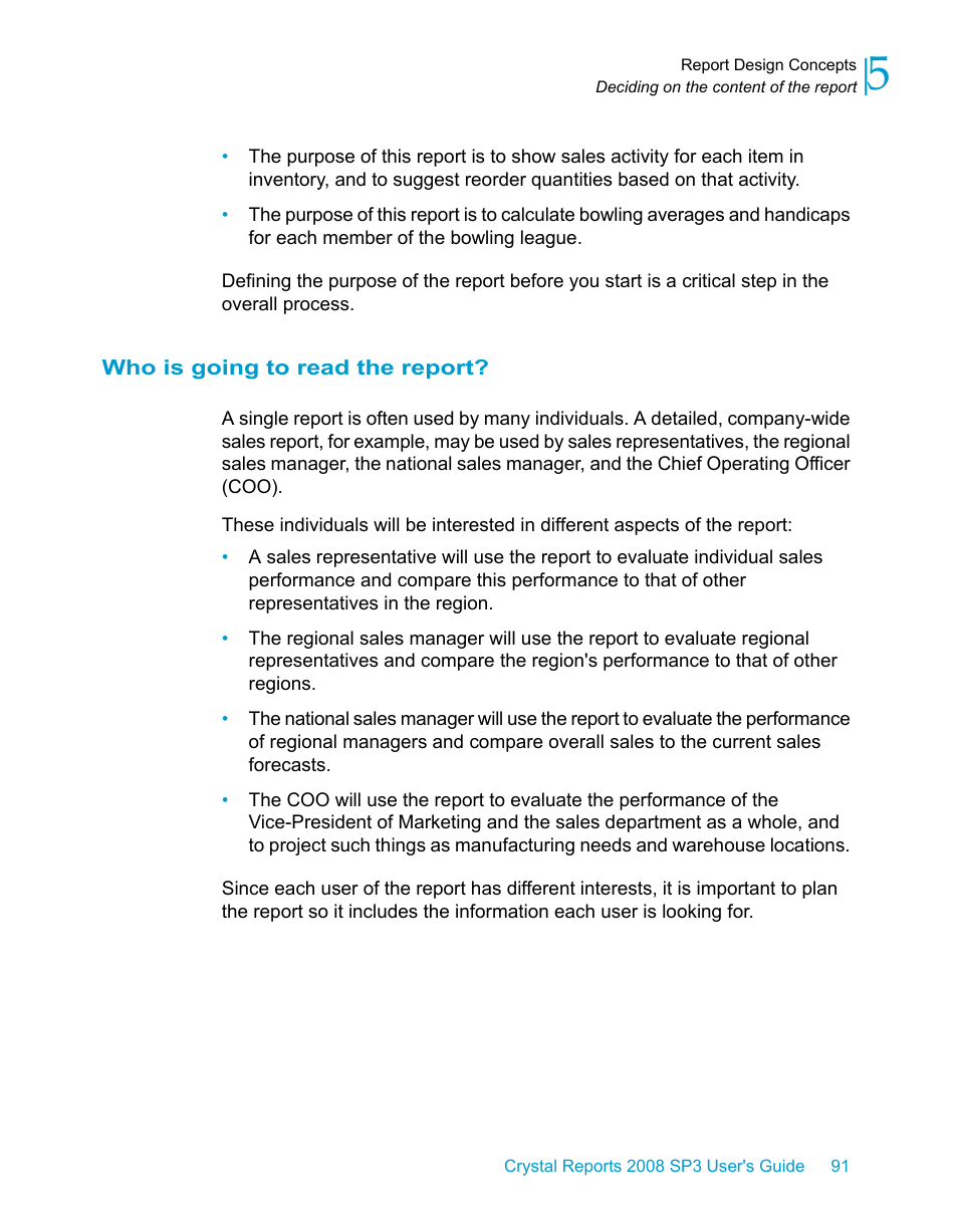 Who is going to read the report | HP Intelligent Management Center Standard Software Platform User Manual | Page 91 / 814