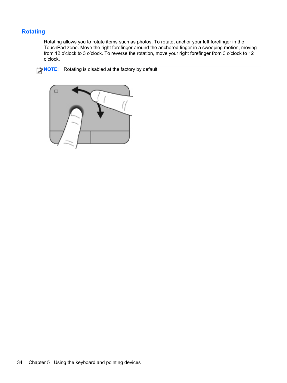 Rotating | HP Pavilion g4-2149se Notebook PC User Manual | Page 44 / 100