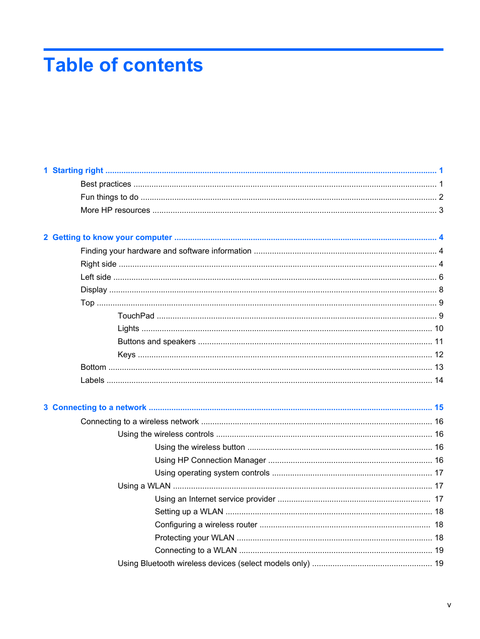 HP Pavilion g4-2149se Notebook PC User Manual | Page 5 / 100