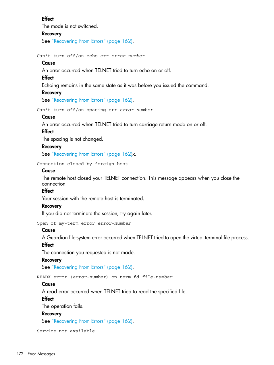 HP Integrity NonStop H-Series User Manual | Page 172 / 200