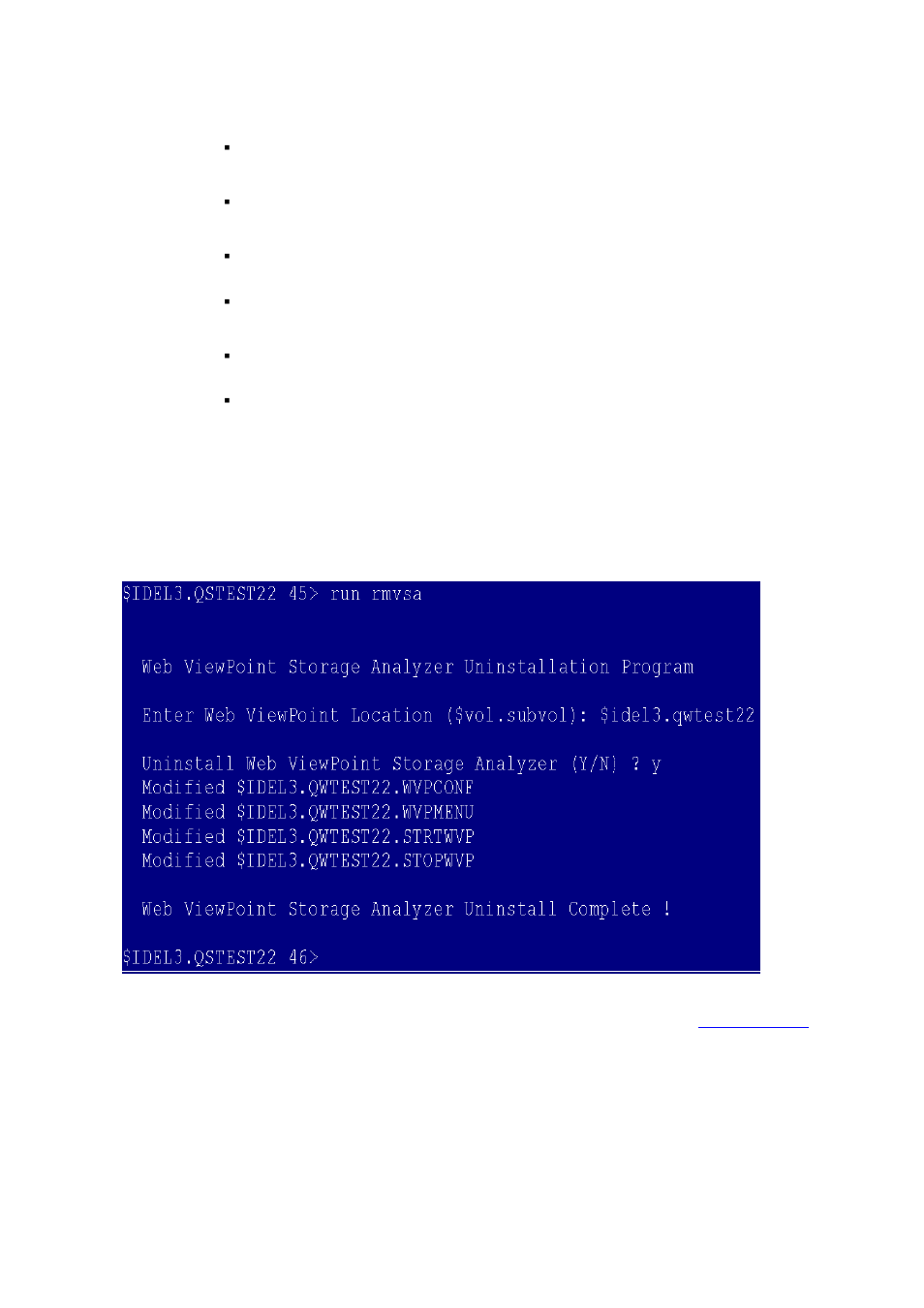 2-7-2 process, Figure 2-19 uninstallation of storage analyzer, Refer to | Section 2-2-8 | HP Integrity NonStop H-Series User Manual | Page 28 / 114