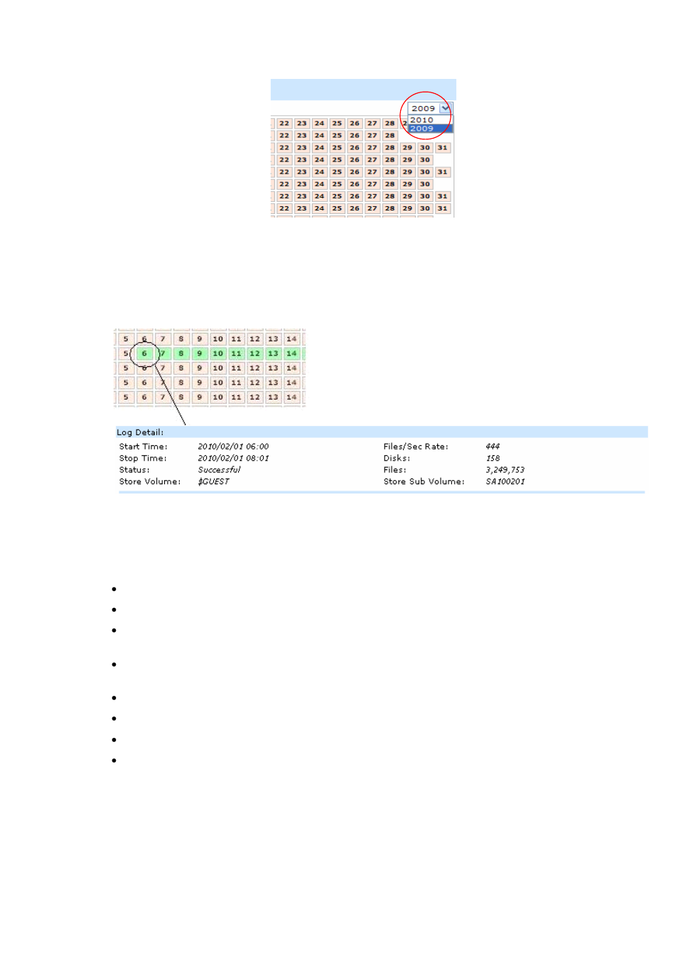 Figure 3-25 runlog calendar year menu, Figure 3-26 runlog collection details | HP Integrity NonStop H-Series User Manual | Page 43 / 114