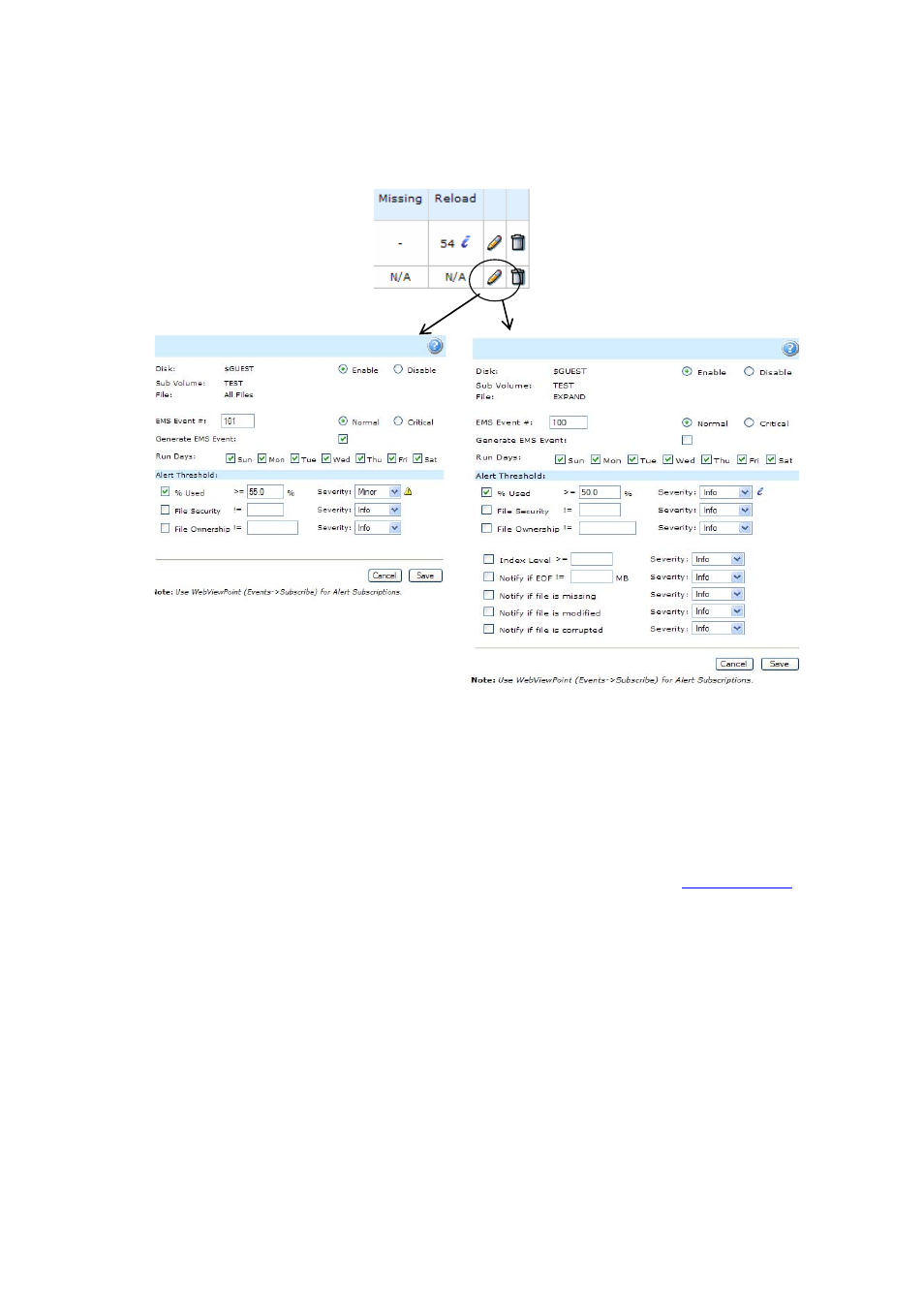 Figure 3-34 edit file alert | HP Integrity NonStop H-Series User Manual | Page 52 / 114