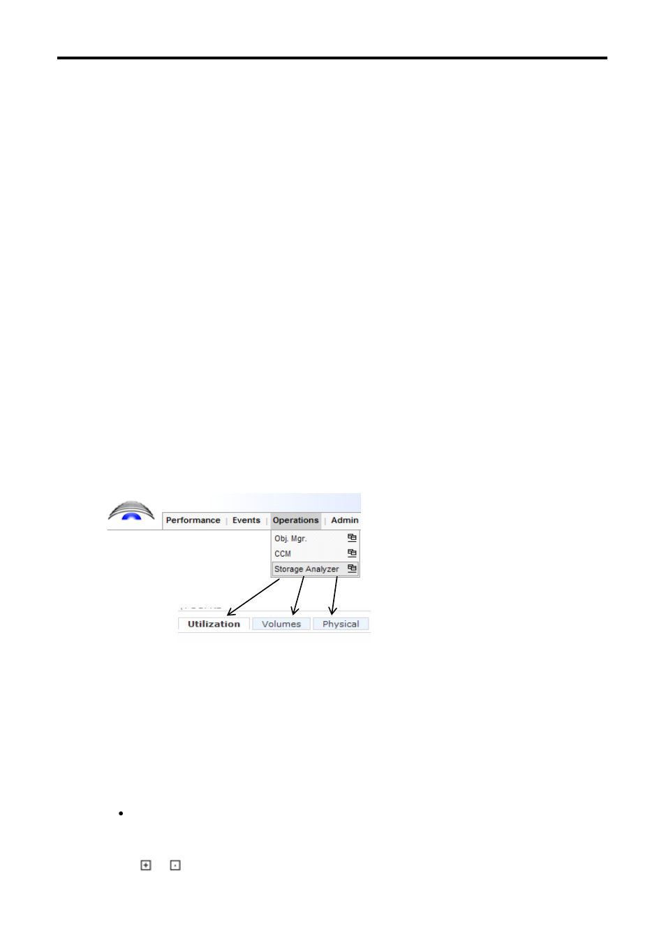 1 nonstop storage analyzer activation, 2 main screen, 2-1 overview | 2-2 description, Using nonstop storage analyzer, Figure 4-38 main screen, 4 using nonstop storage analyzer | HP Integrity NonStop H-Series User Manual | Page 55 / 114