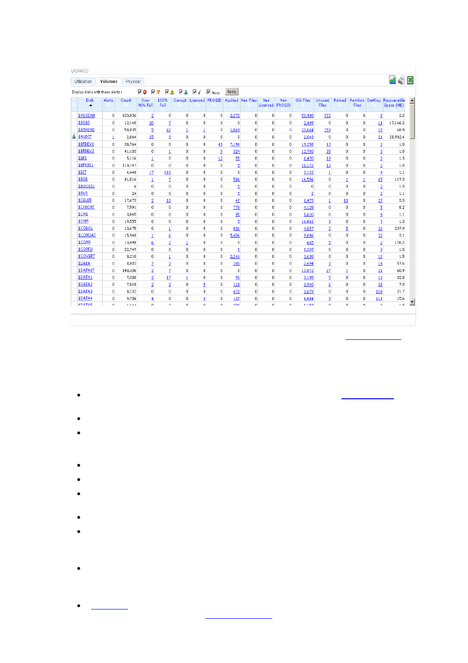 2-2-3 physical disks summary, Figure 4-42 archived volumes display, Physical | Tab. also | HP Integrity NonStop H-Series User Manual | Page 60 / 114