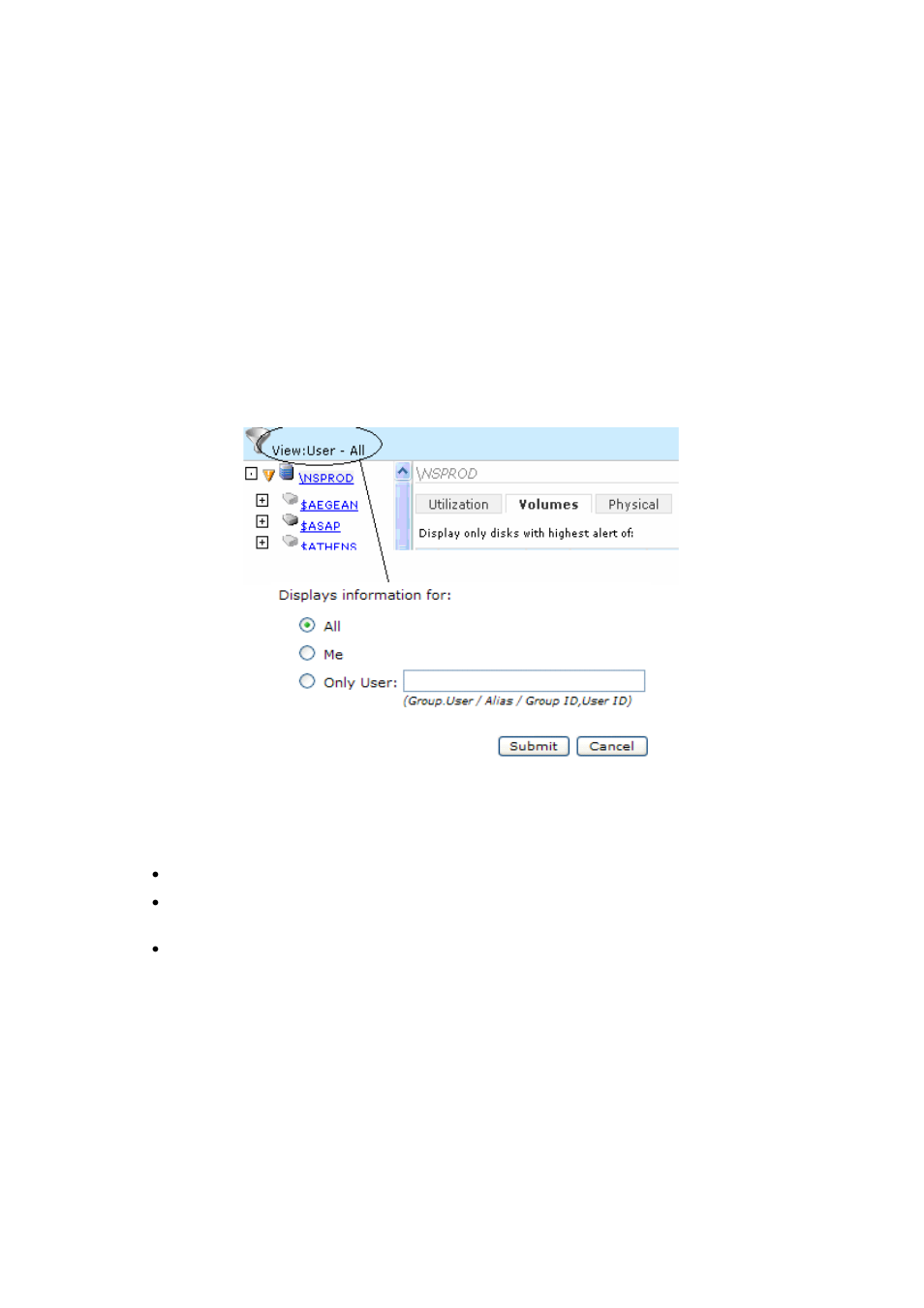 4 filtering based on user, 4-1 overview, 4-2 description | Figure 4-45 user filter view | HP Integrity NonStop H-Series User Manual | Page 63 / 114