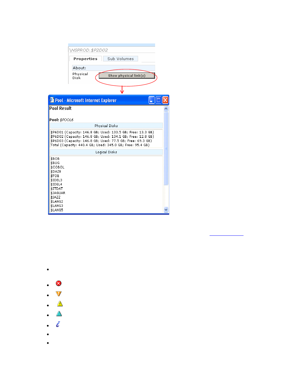 5-2-2 sub volumes, Figure 4-48 show physical link(s), Sub volumes | HP Integrity NonStop H-Series User Manual | Page 67 / 114