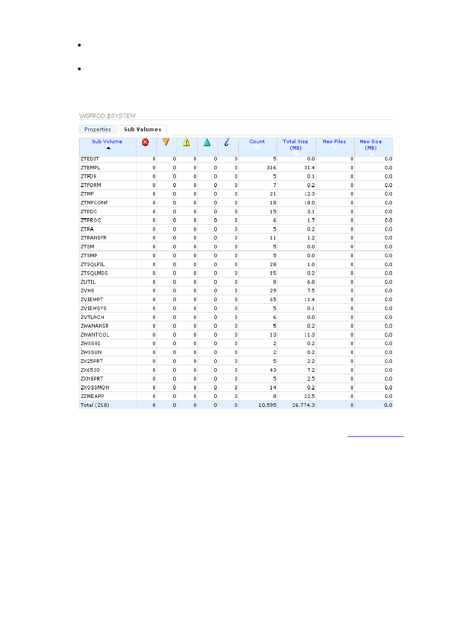 Figure 4-49 sub volumes | HP Integrity NonStop H-Series User Manual | Page 68 / 114