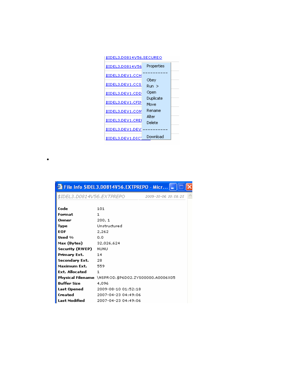 Figure 4-53 command list, Figure 4-54 command - properties | HP Integrity NonStop H-Series User Manual | Page 71 / 114