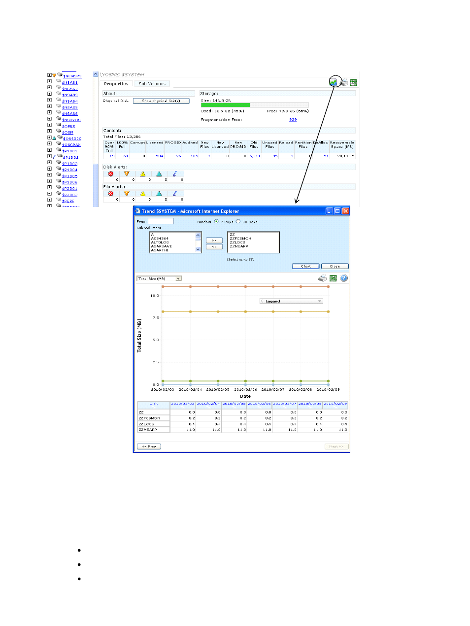 Figure 4-67 sub volume trending | HP Integrity NonStop H-Series User Manual | Page 85 / 114