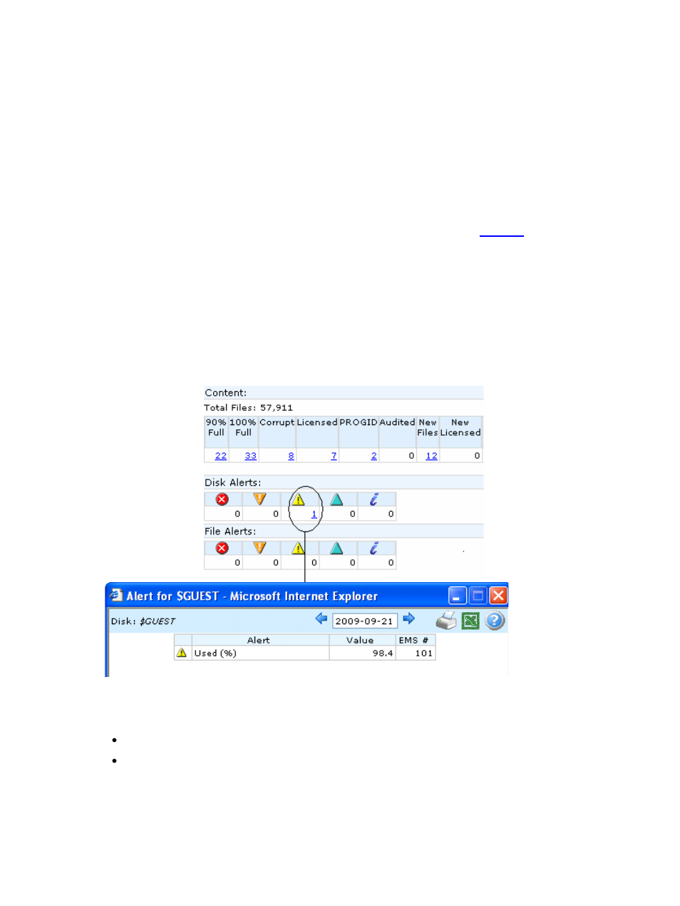 12 alerts, 12-1 overview, 12-2 description | Figure 4-72 disk alerts | HP Integrity NonStop H-Series User Manual | Page 96 / 114