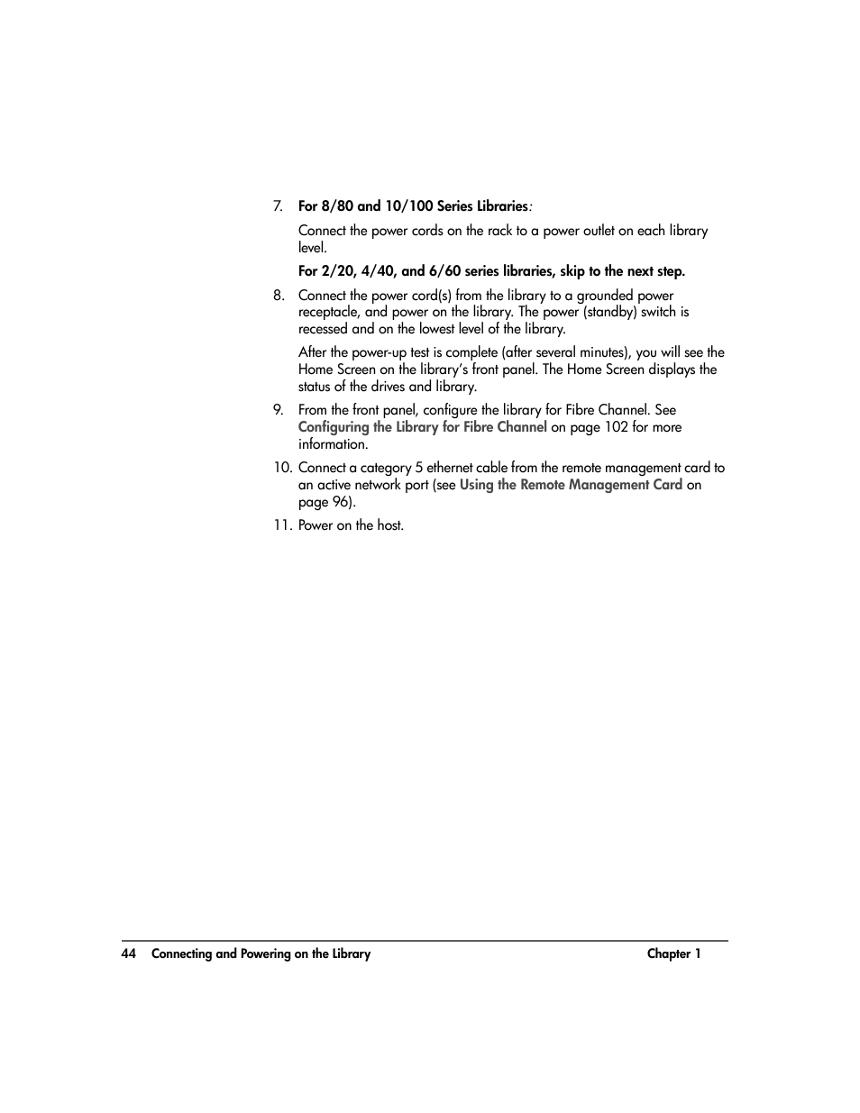 HP Surestore 10.100 Tape Library User Manual | Page 46 / 238