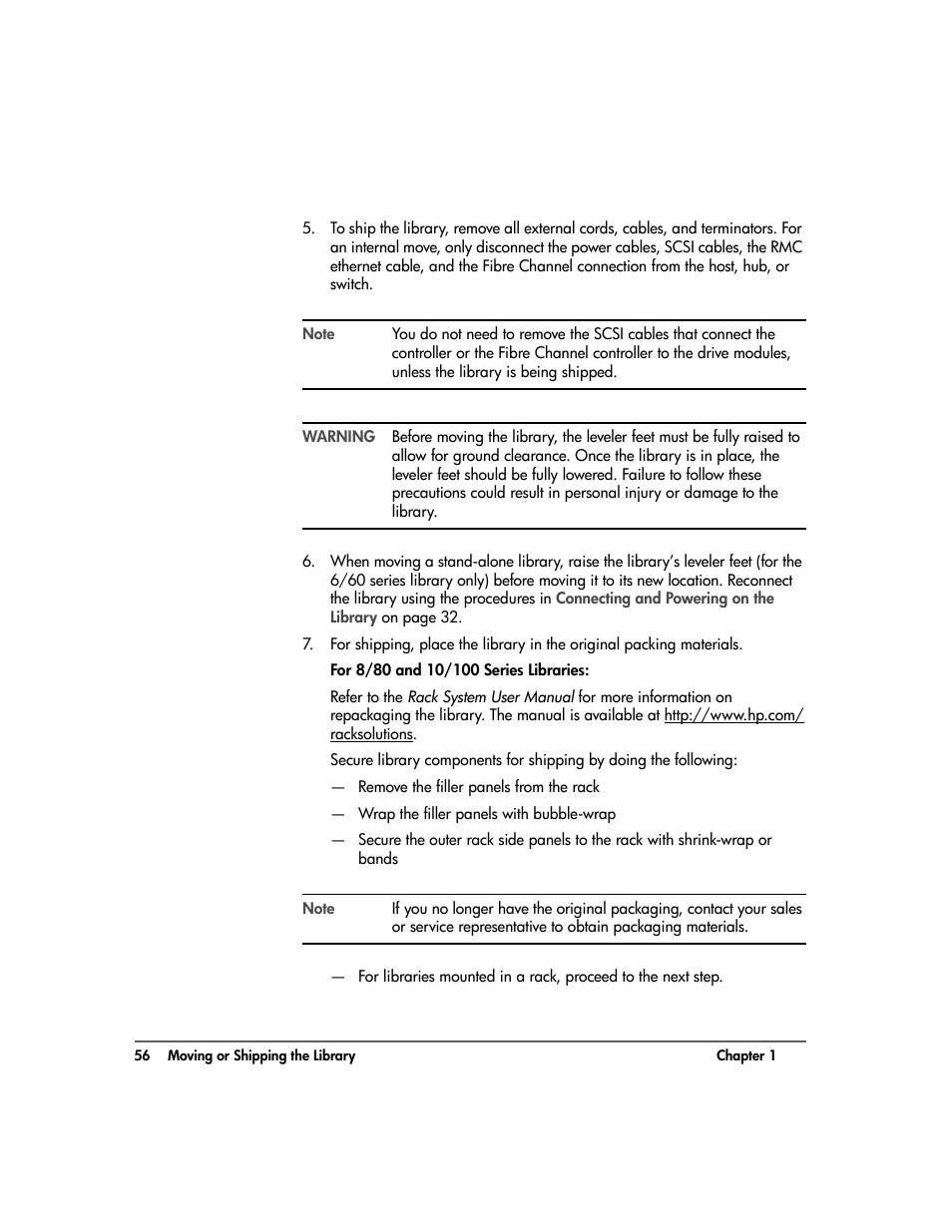 HP Surestore 10.100 Tape Library User Manual | Page 58 / 238