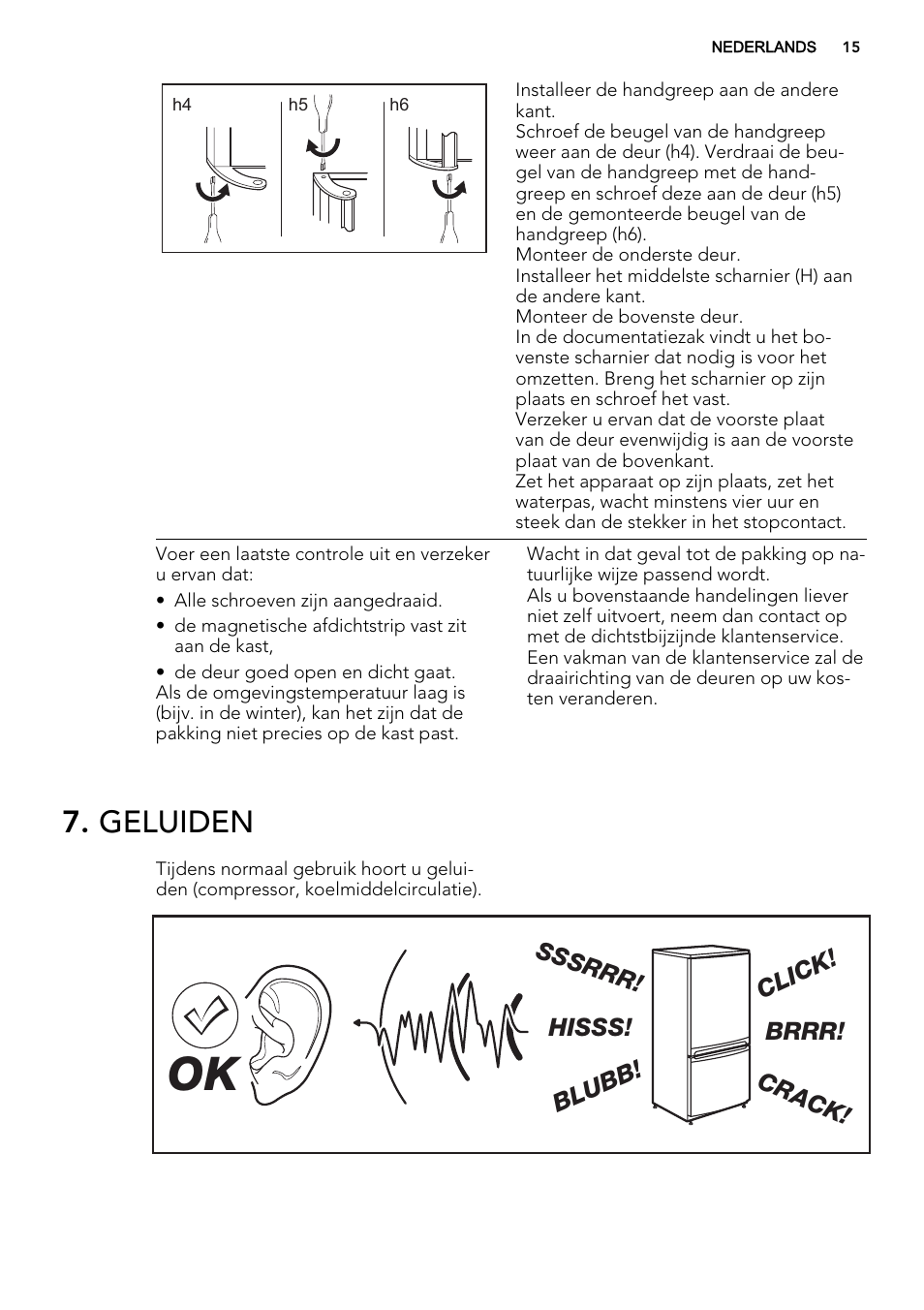 Geluiden | AEG S74300DSM0 User Manual | Page 15 / 72