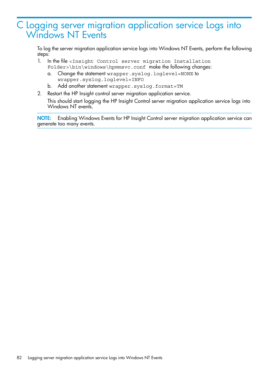 HP Insight Foundation Software for ProLiant User Manual | Page 82 / 87