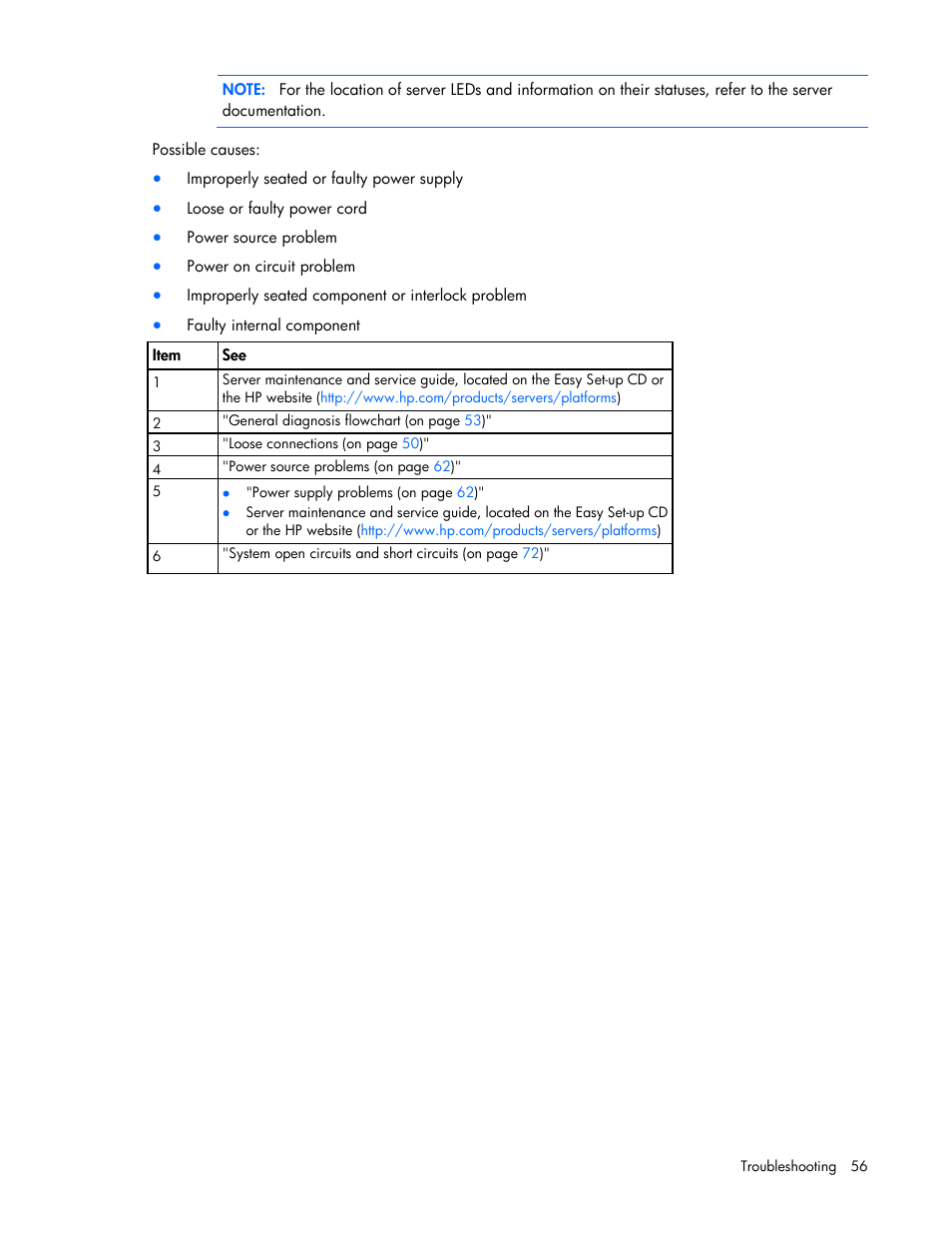 HP ProLiant ML110 G6 Server User Manual | Page 56 / 109