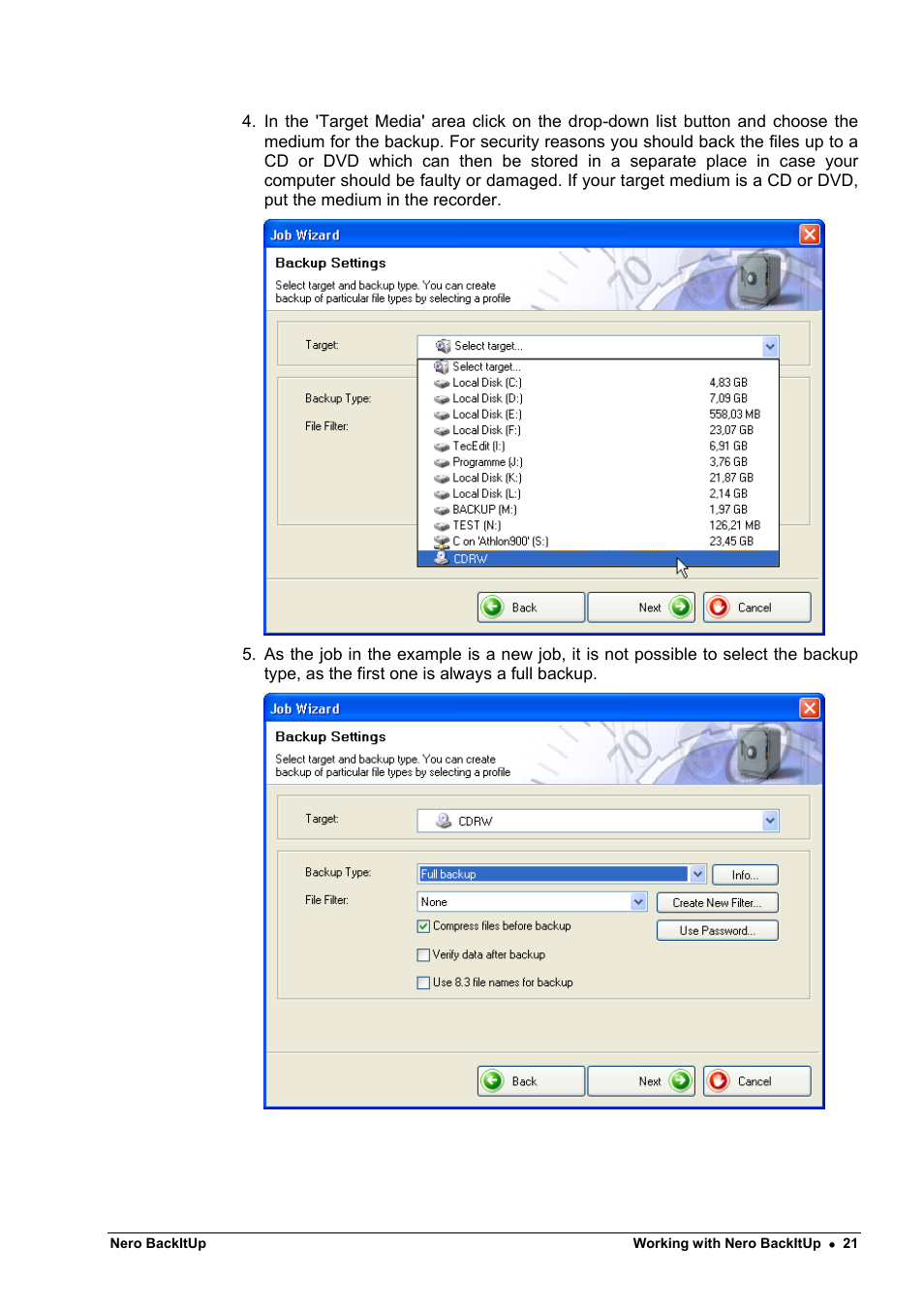 HP CD52 External CD-Writer Series User Manual | Page 21 / 26