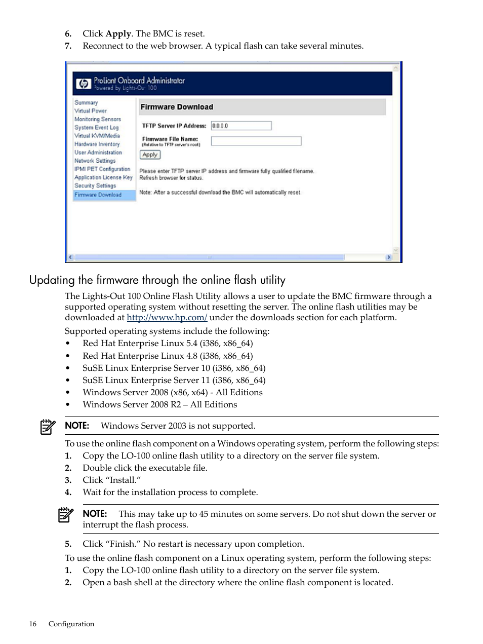 HP Lights-Out 100 Remote Management User Manual | Page 16 / 62