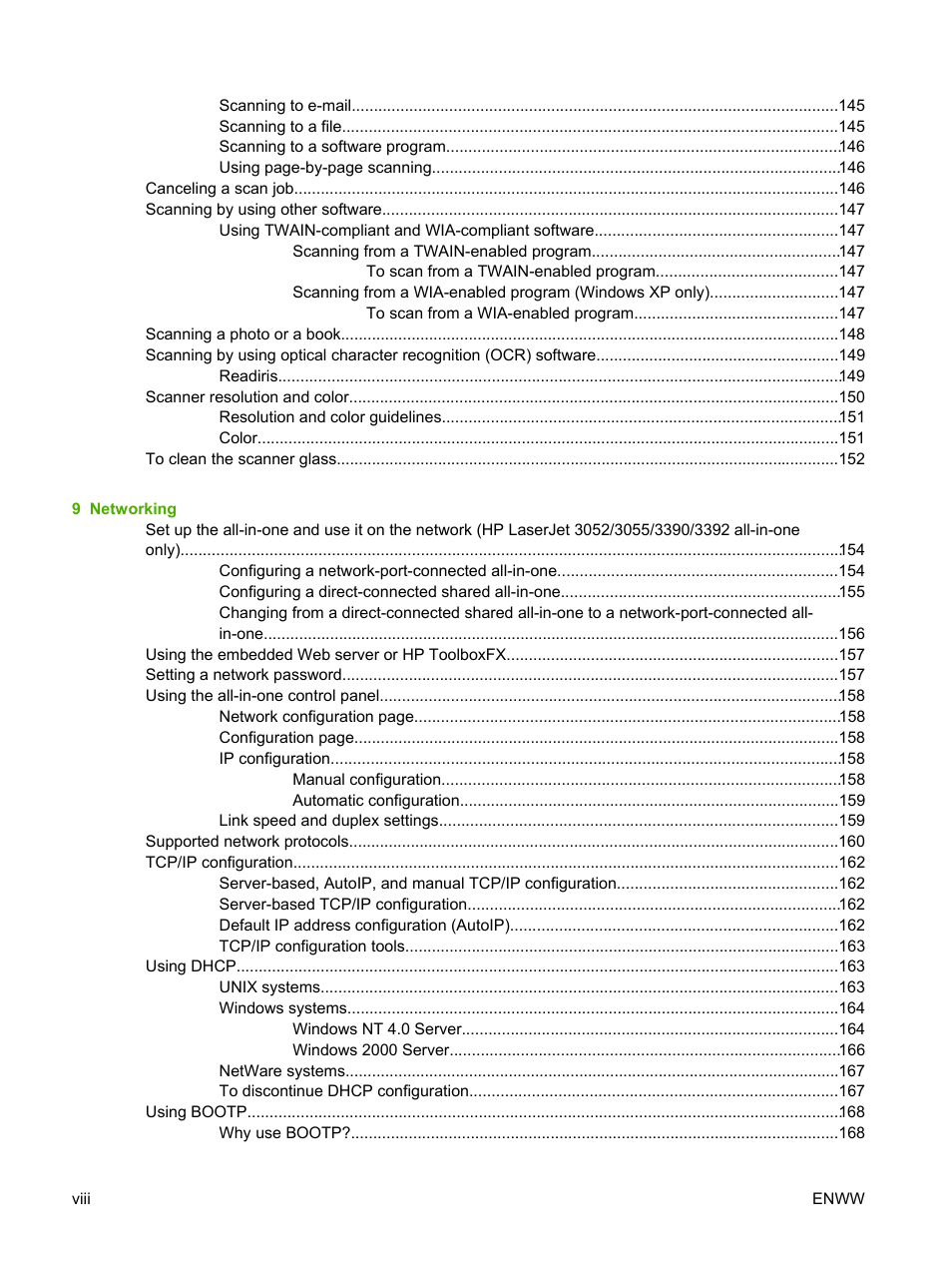 HP LaserJet 3055 User Manual | Page 10 / 430