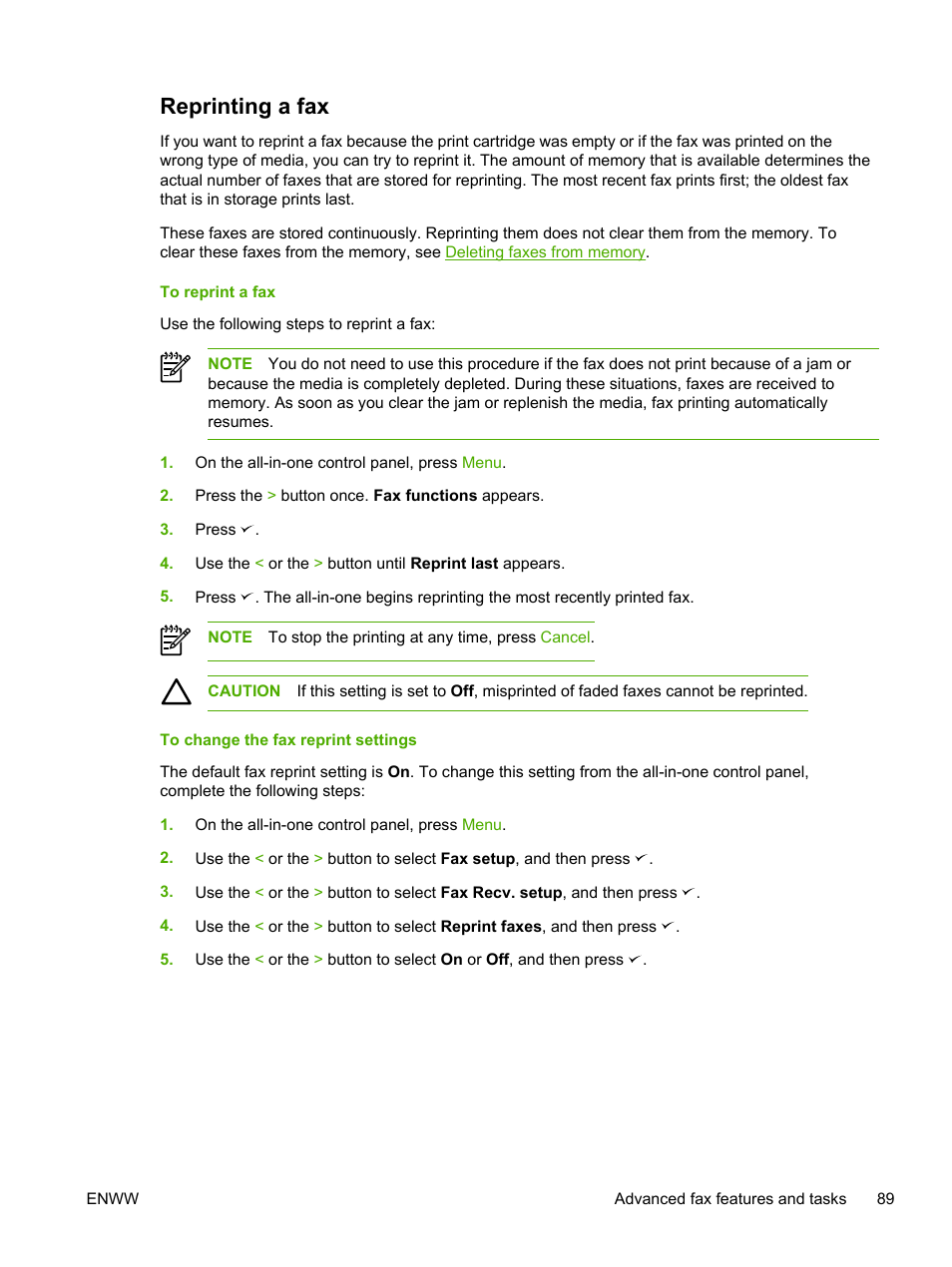 Reprinting a fax | HP LaserJet 3055 User Manual | Page 107 / 430