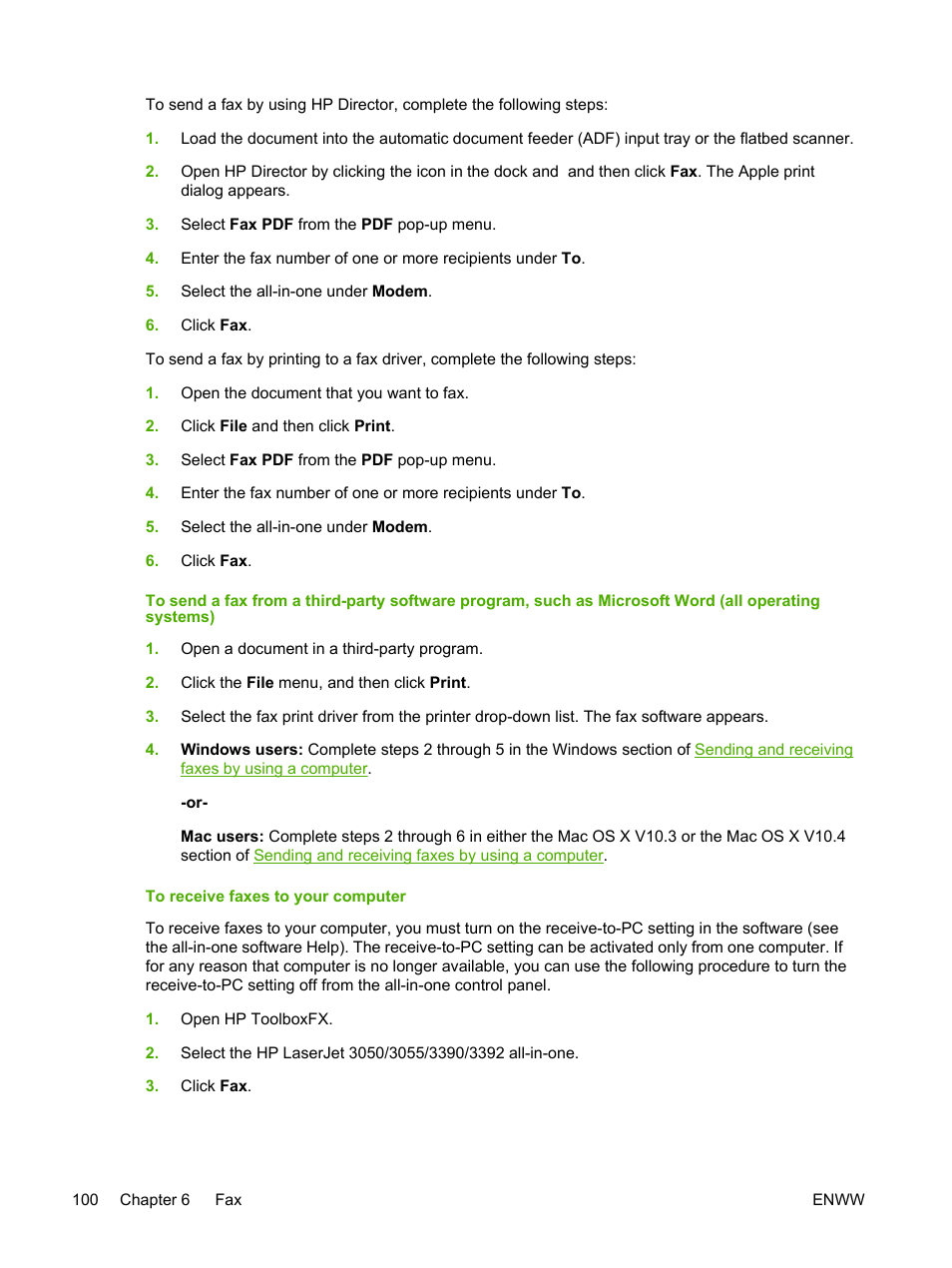 HP LaserJet 3055 User Manual | Page 118 / 430