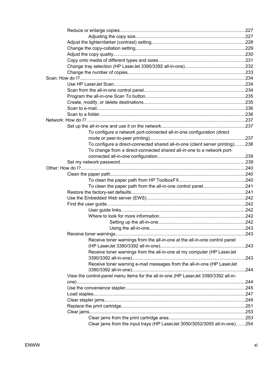 HP LaserJet 3055 User Manual | Page 13 / 430