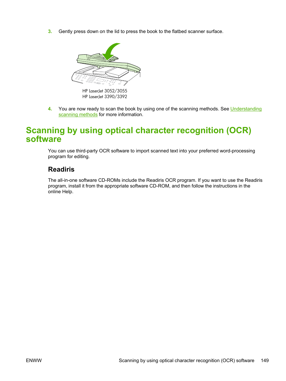 Readiris | HP LaserJet 3055 User Manual | Page 167 / 430