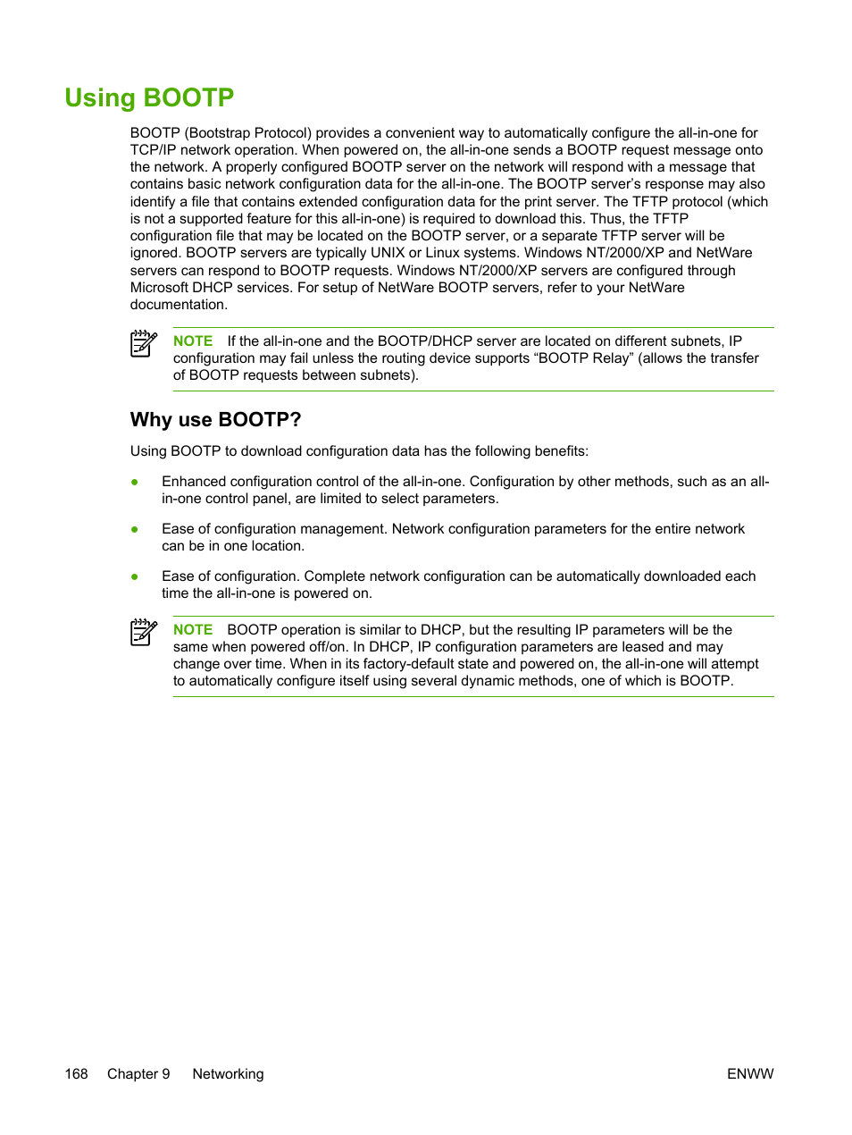 Using bootp, Why use bootp | HP LaserJet 3055 User Manual | Page 186 / 430