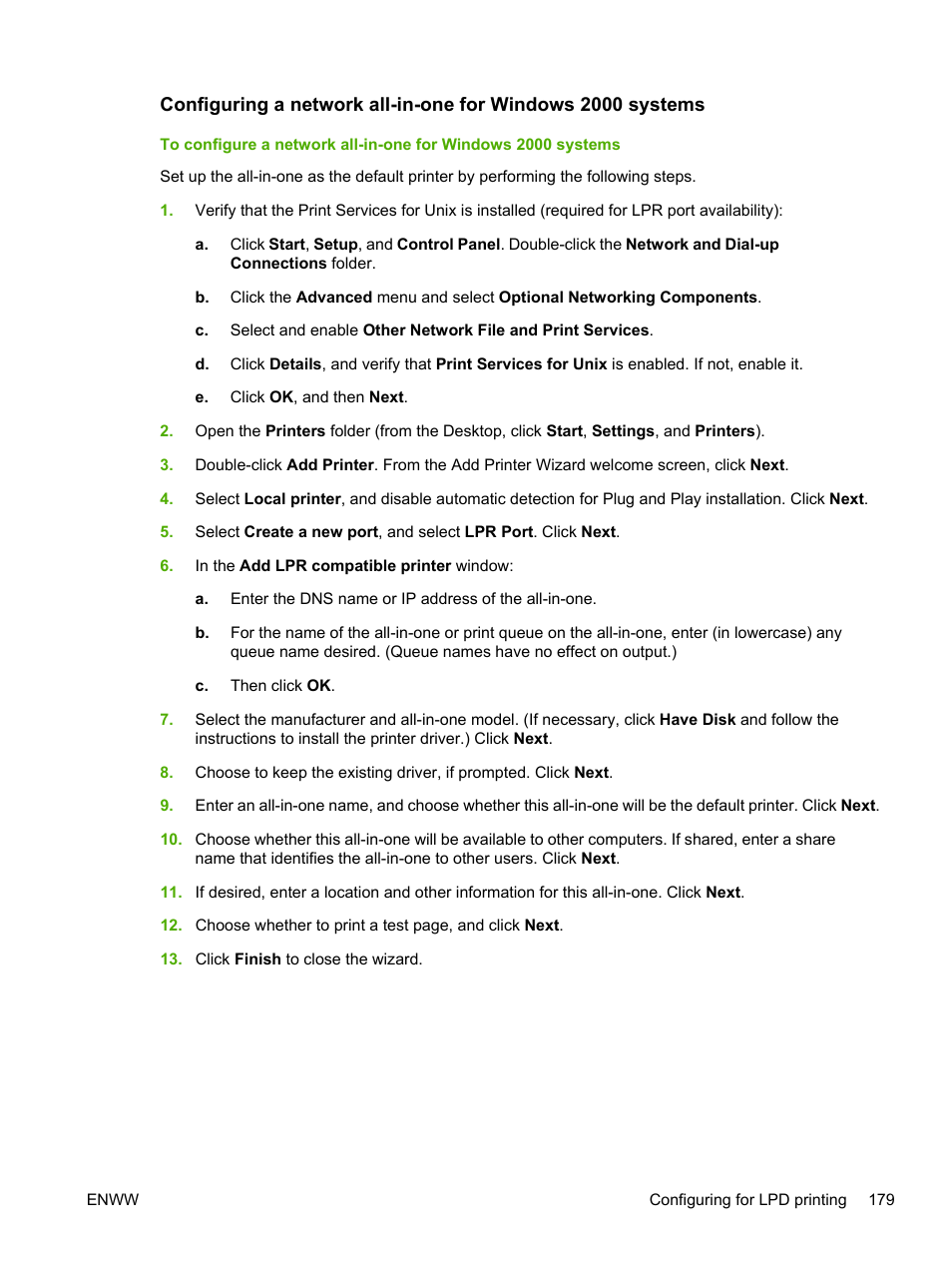 Is already installed. (see, Configuring a network all-in, One for windows 2000 systems | If not, go to | HP LaserJet 3055 User Manual | Page 197 / 430