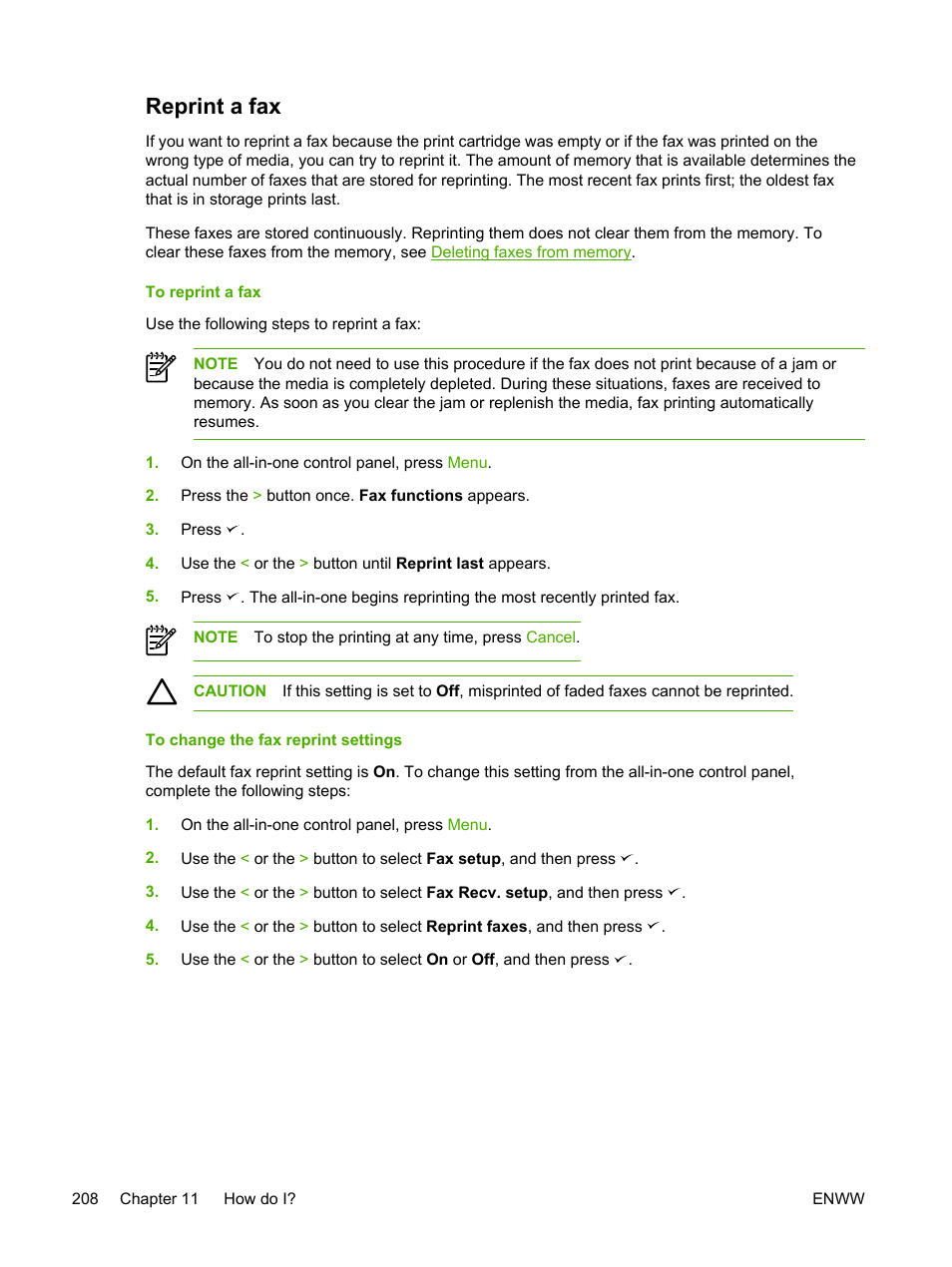 Reprint a fax | HP LaserJet 3055 User Manual | Page 226 / 430